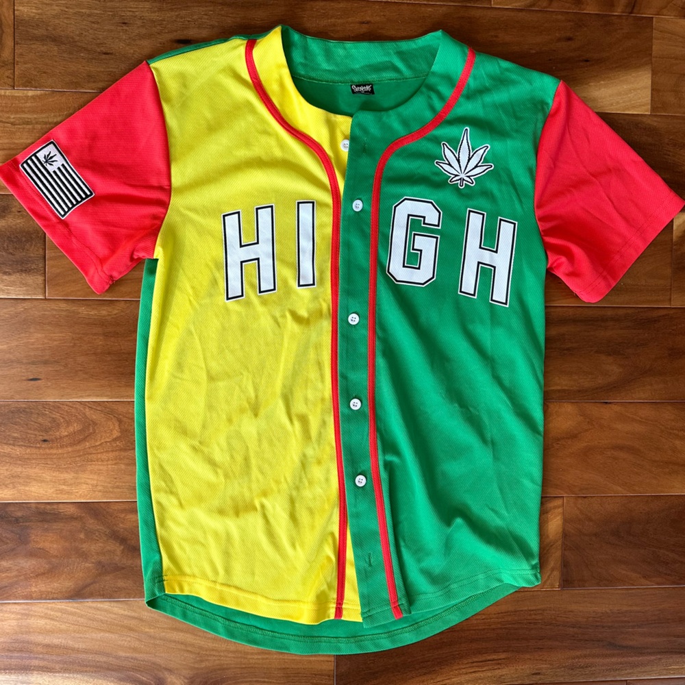 Spencer’s Mens HIGH Baseball Jersey Multicolor size Medium